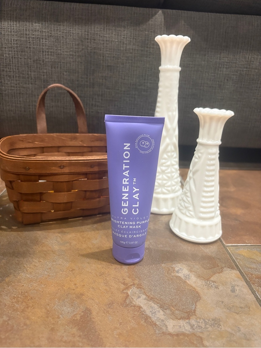 Generation Clay Brightening Purple Mask Tube - Purple